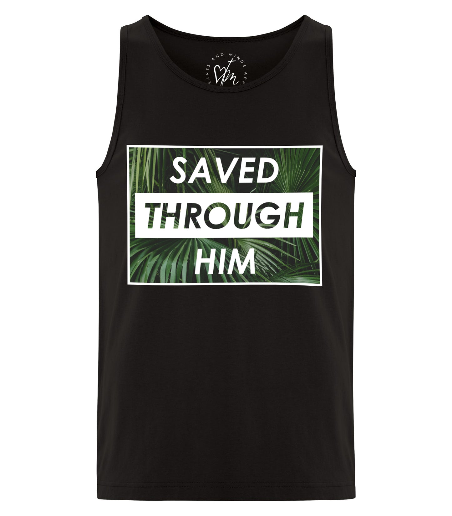 Saved Through Him Men's Tank