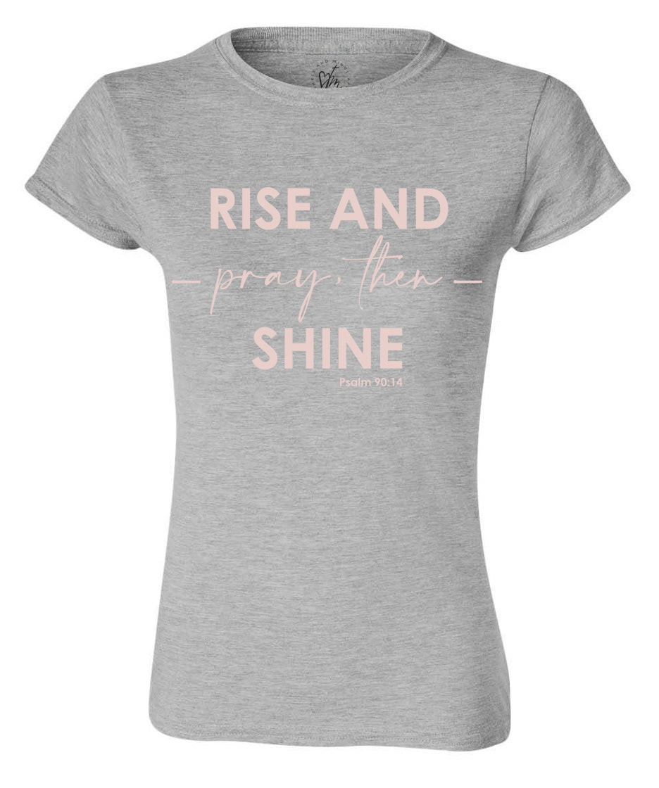 Pray, Then Ladies T-Shirt